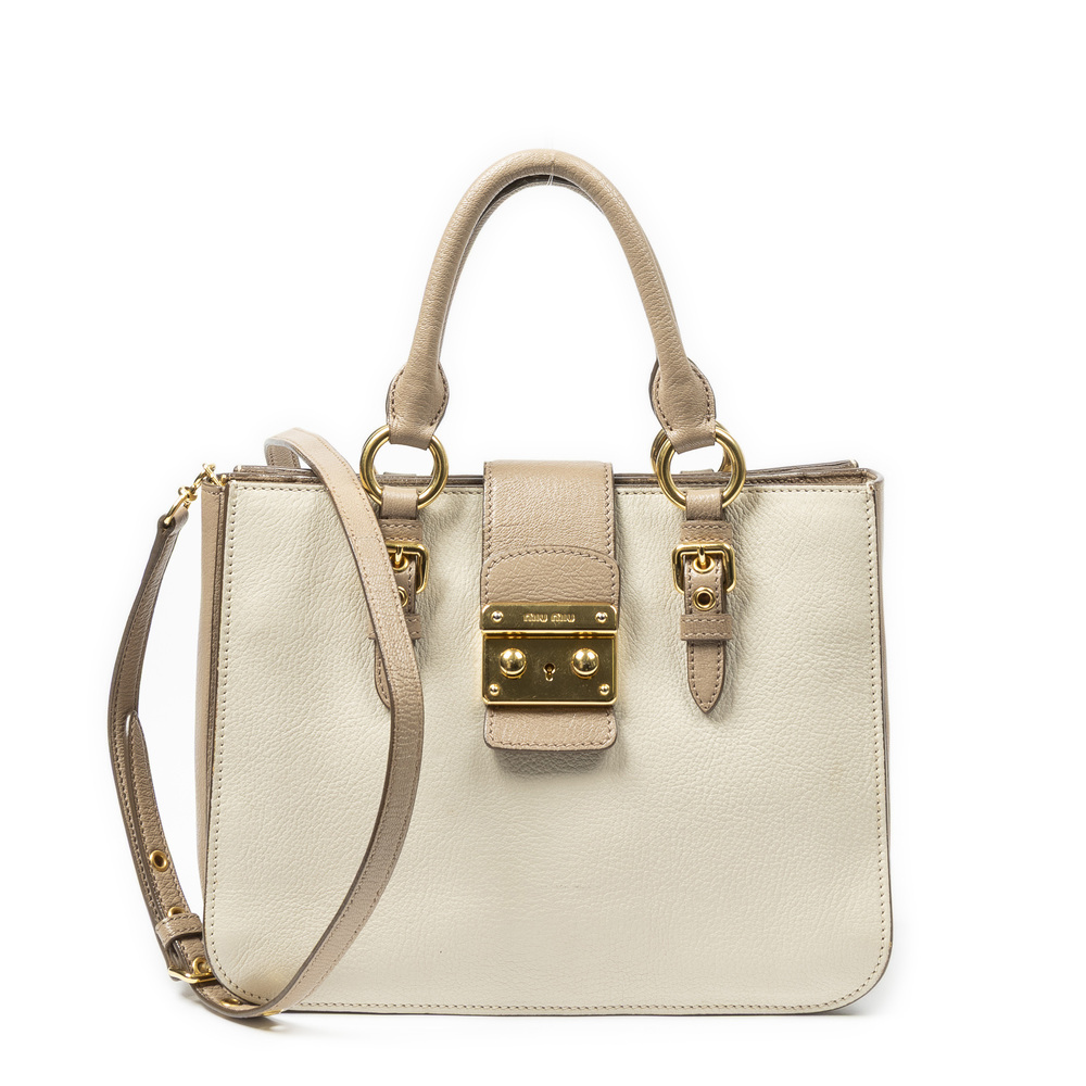 Miu Miu Pushlock Executive Tote